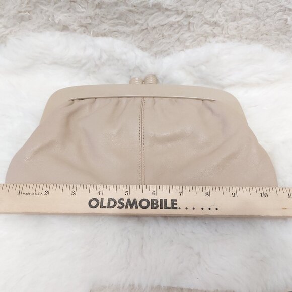 Vintage Eaton Beige Genuine Leather Pouch - Picture 2 of 7